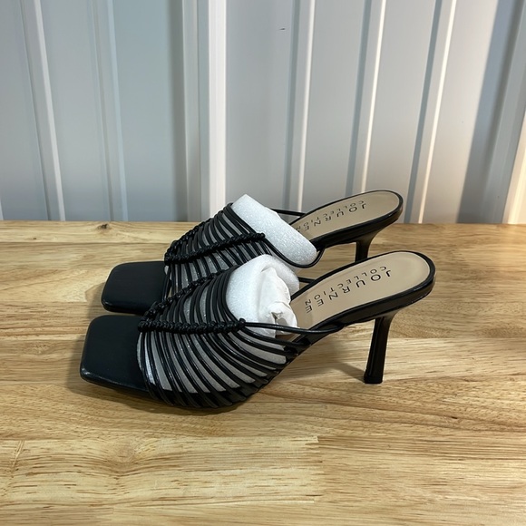 Journee Collection Womens Shoes Heels Size 7 Saskia Black - Picture 3 of 6